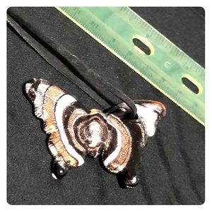 🌈Glass butterfly pendant necklace